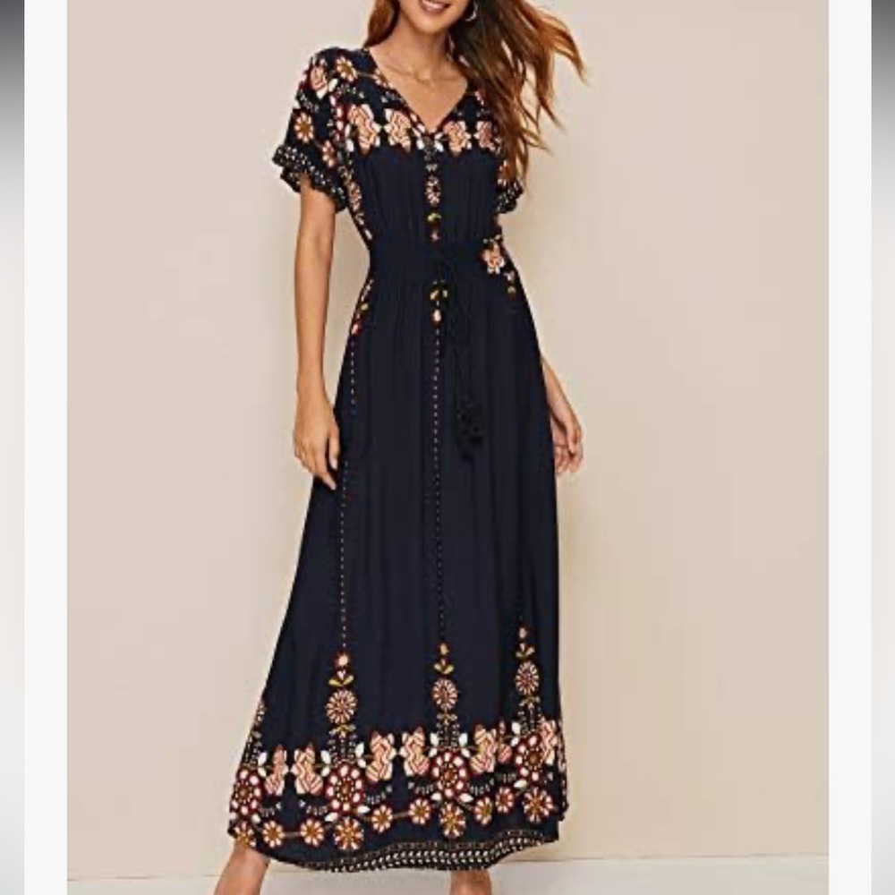 Floral Boho Boutique Dress
